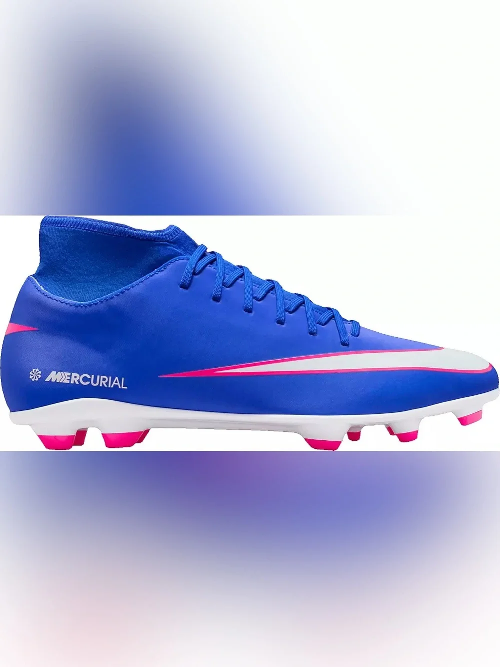 NEW Nike Mercurial Superfly 10 Club FG/MG Soccer Cleats Racer Blue M 6.5 W 8